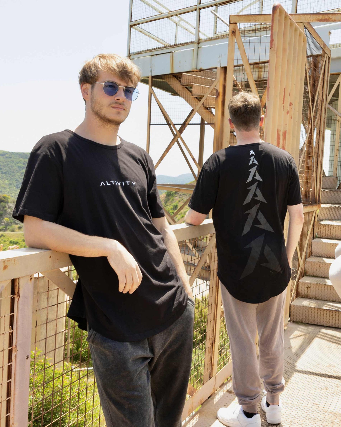 Purchase Fading Spine Drop Tail Tee in United States