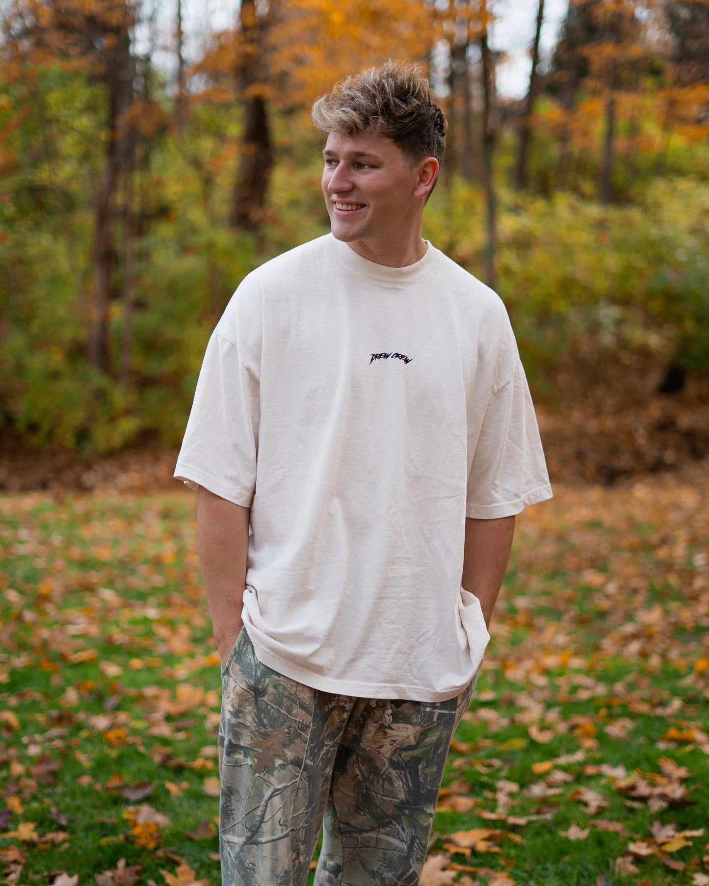 Drew Crew Bundle (Off-White Tee & Black Hoodie)