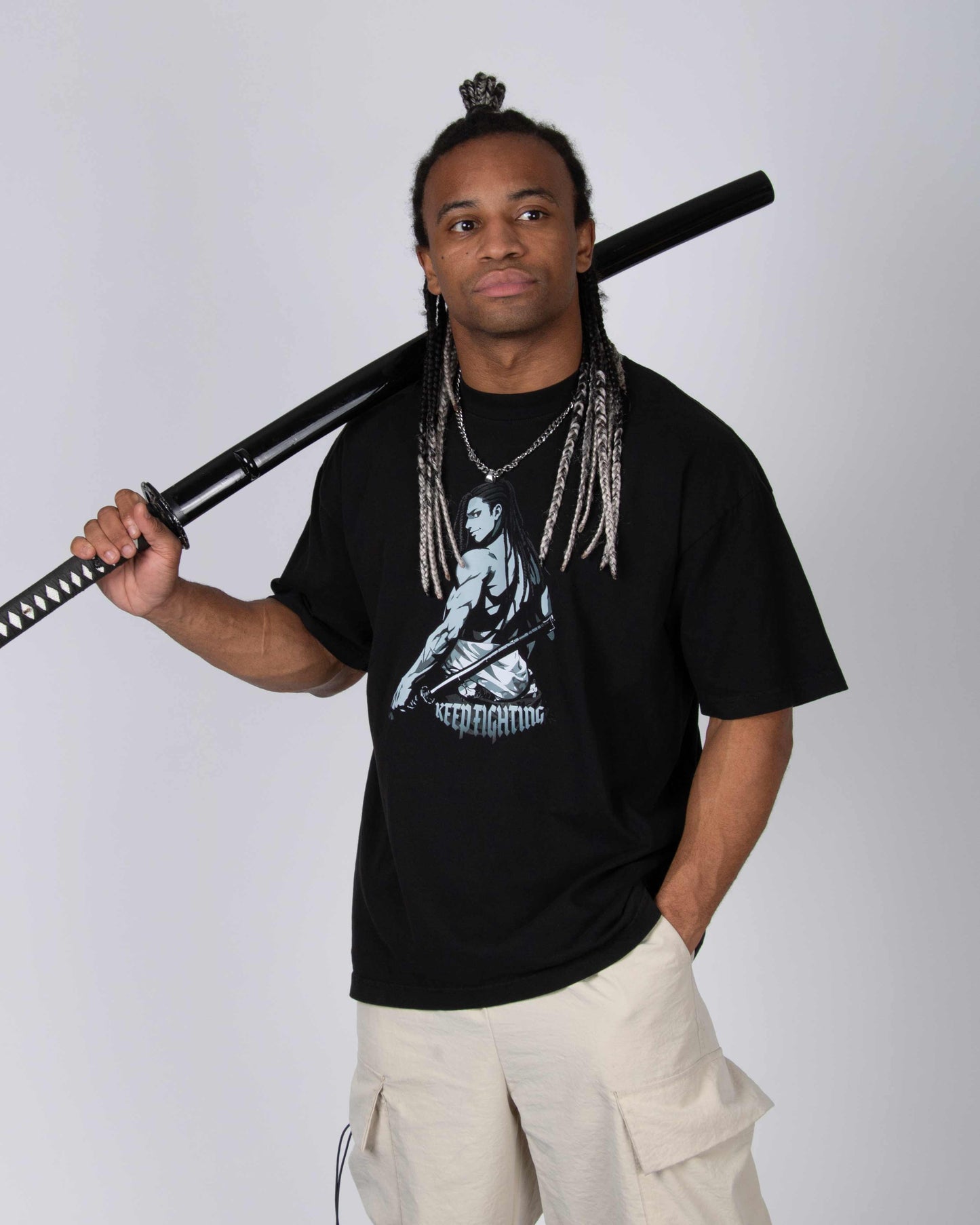 Fik-Shun Keep Fighting Tee B&W