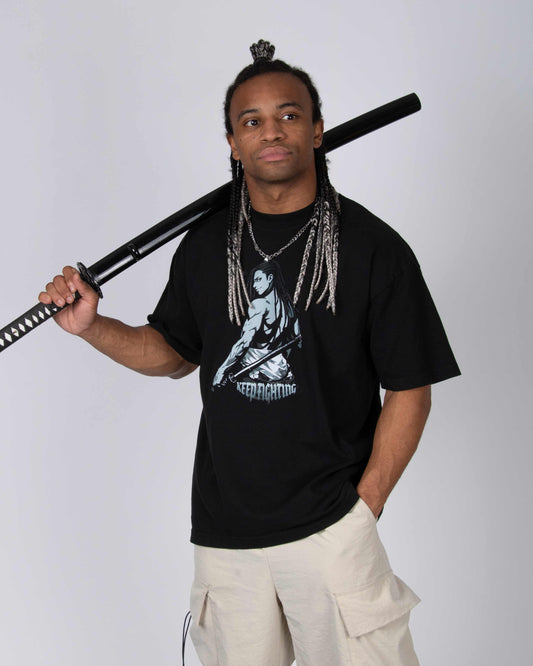 Fik-Shun Keep Fighting Tee B&W